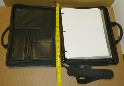 El Portal Reisetasche Aktentasche schwarz Nylon Einhand mit Riemen offener Reißverschluss - Bild 5 von 7