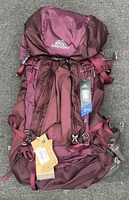 GREGORY DEVA 60 WOMEN'S BACKPACK PLUM RED NEW (MVP037508) | eBay