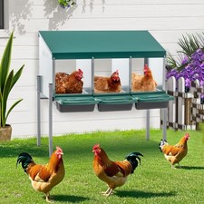Nesting Boxes for Chickens, 3 Holes Chicken Nesting Boxes with Legs