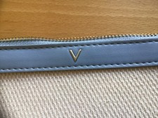 Damen Handtasche by Mario Valentino cremweiß-blau mit Schultergurt 