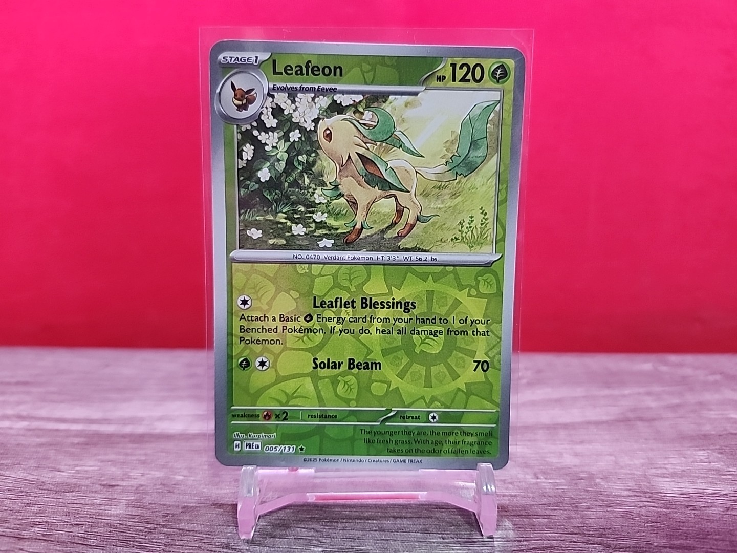 Leafeon 005/131 Reverse Holo SV: Prismatic Evolutions NM