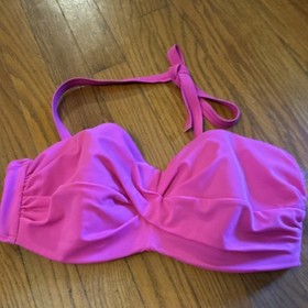 Victoria's Secret Pink 2pc Bikini Set Underwire Halter Adjustable Strap M B nwot