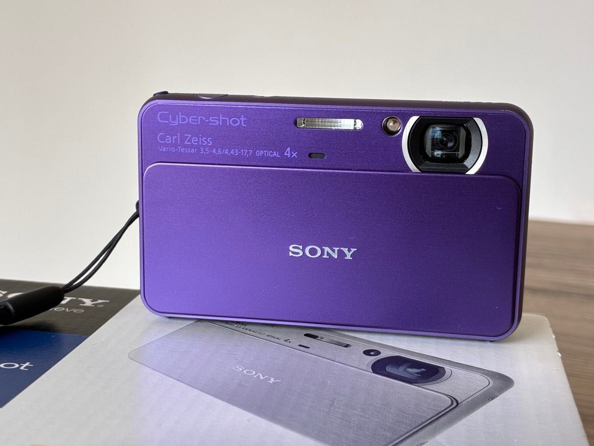 Sony Cyber-shot DSC-T99 Purple Digital Camera Tested Working From