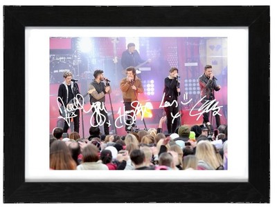 One Direction Signed Autograph PHOTO Pre Print Music 6x4/A4/ Framed