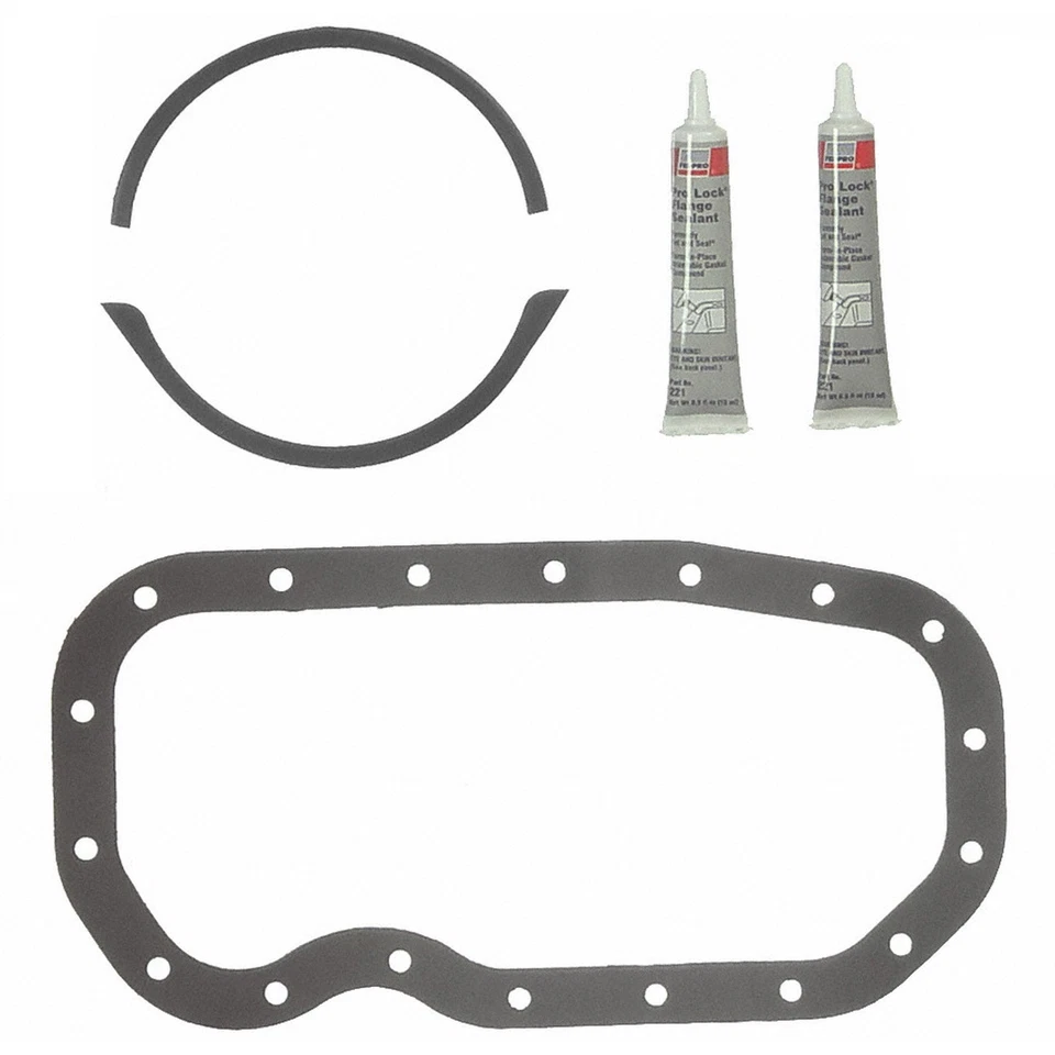 For 1986-1991 Isuzu Trooper Engine Oil Pan Gasket Set Fel-Pro 1987 1988 1989 - Image 2 of 2
