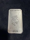 Australia 2018 1 oz .999 Silver Dragon Bullion Bar Elizabeth II $1