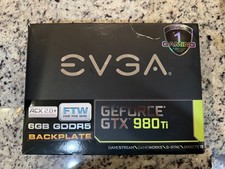 EVGA Nvidia GeFroce GTX 980 Ti 06G-P4-4996-KR GDDR5 6GB Video Graphics Card READ