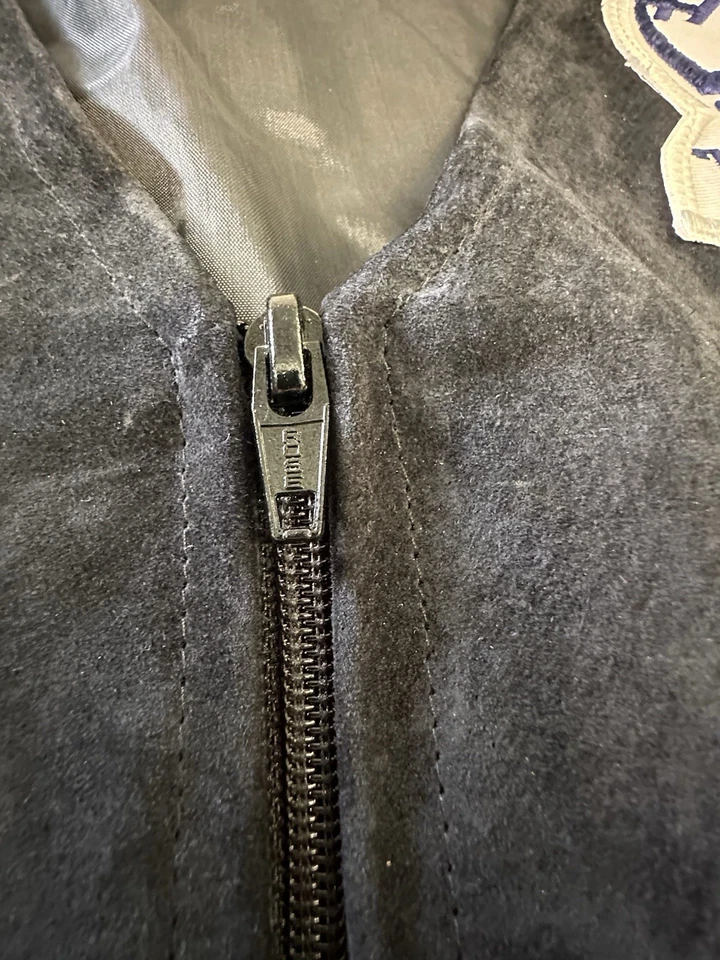 Conjunto de chaleco y pantalones cortos Timberland raro vintage años 90 cuero/gamuza estilo callejero Foto 4 de 4