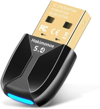 Upgraded USB Bluetooth 5.4 Adapter for PC, Wireless Dongle Black 