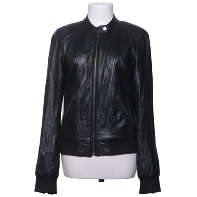 Livelo, Lederjacke, Damen, Größe: 40, Schwarz, Leder/Polyester, Einfarbig #SwW