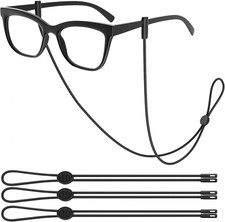 Glasses Strap 3Pcs, Adjustable Eyeglasses String Holder Strap Cord, Glasses R...