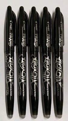 5x Pilot Frixion Ball 0,7 mm radierbar in schwarz 