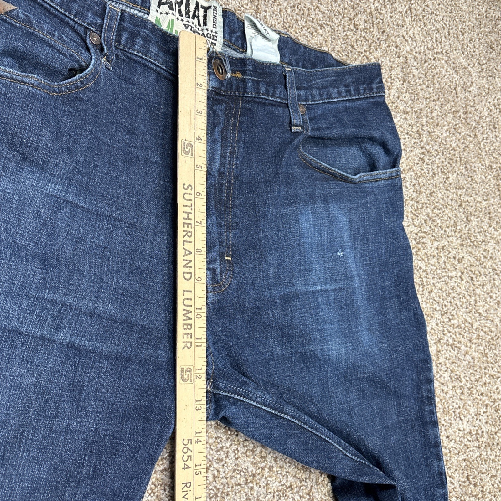 Ariat Legacy M1 Vintage Straight Leg Jeans Mens 40/32 Fits 39x31 - View 10