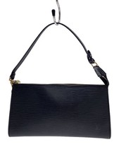 LOUIS VUITTON Other Pochette Accessoires Epi BLK Leather Used