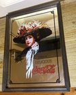 Vintage Coca Cola Framed Advertising Mirror Drink Delicious Wall Decor