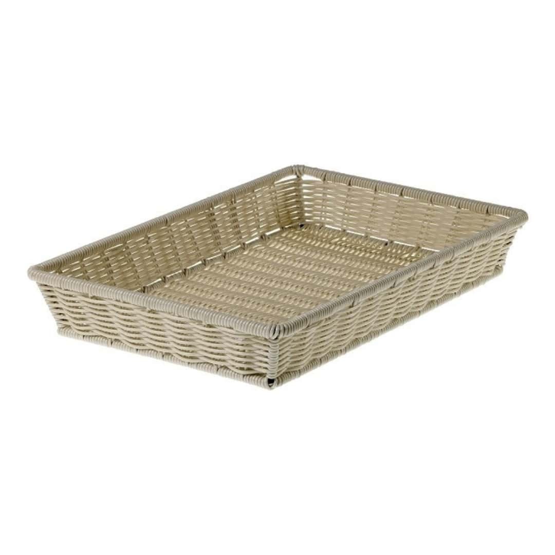 Prestige Natural Rectangular Basket 52.5X32.5X8 Cm Leone | Buffet Table