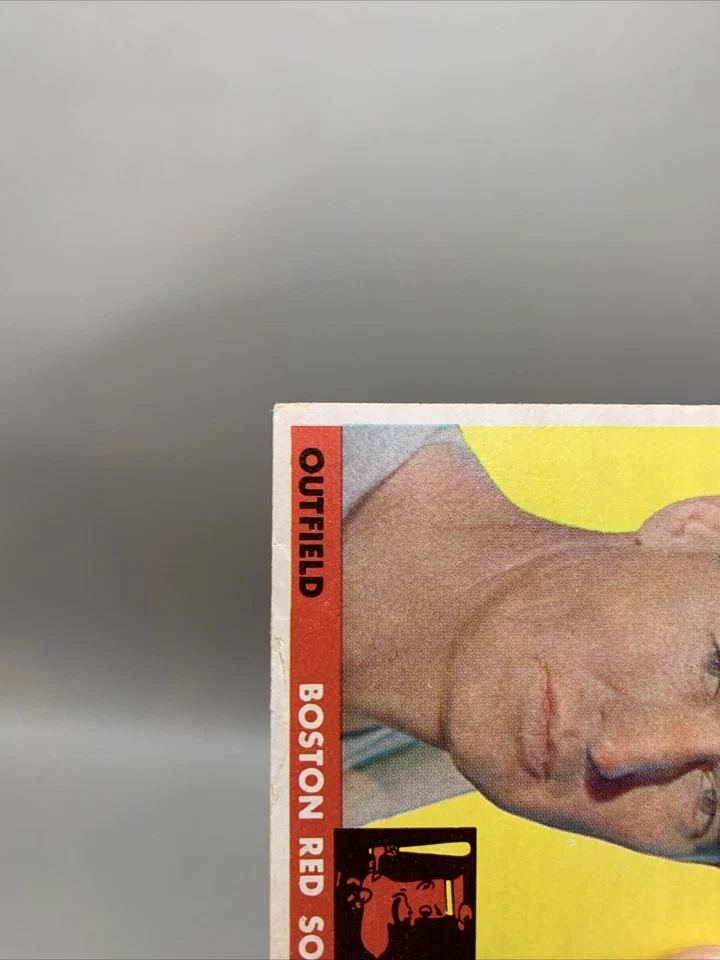 1958 Topps Ted Williams No1 Boston Red Sox VG+ Centered Wrinkle Edge Wear Изящный - Изображение 4 из 4