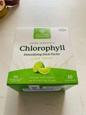 Nature's Sunshine - Chlorophyll Stick Packs for Gut Health (30 To-go Pack)