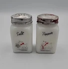 Vintage 60s Milk Glass Salt And Pepper Shakers Westie Scottie Dogs