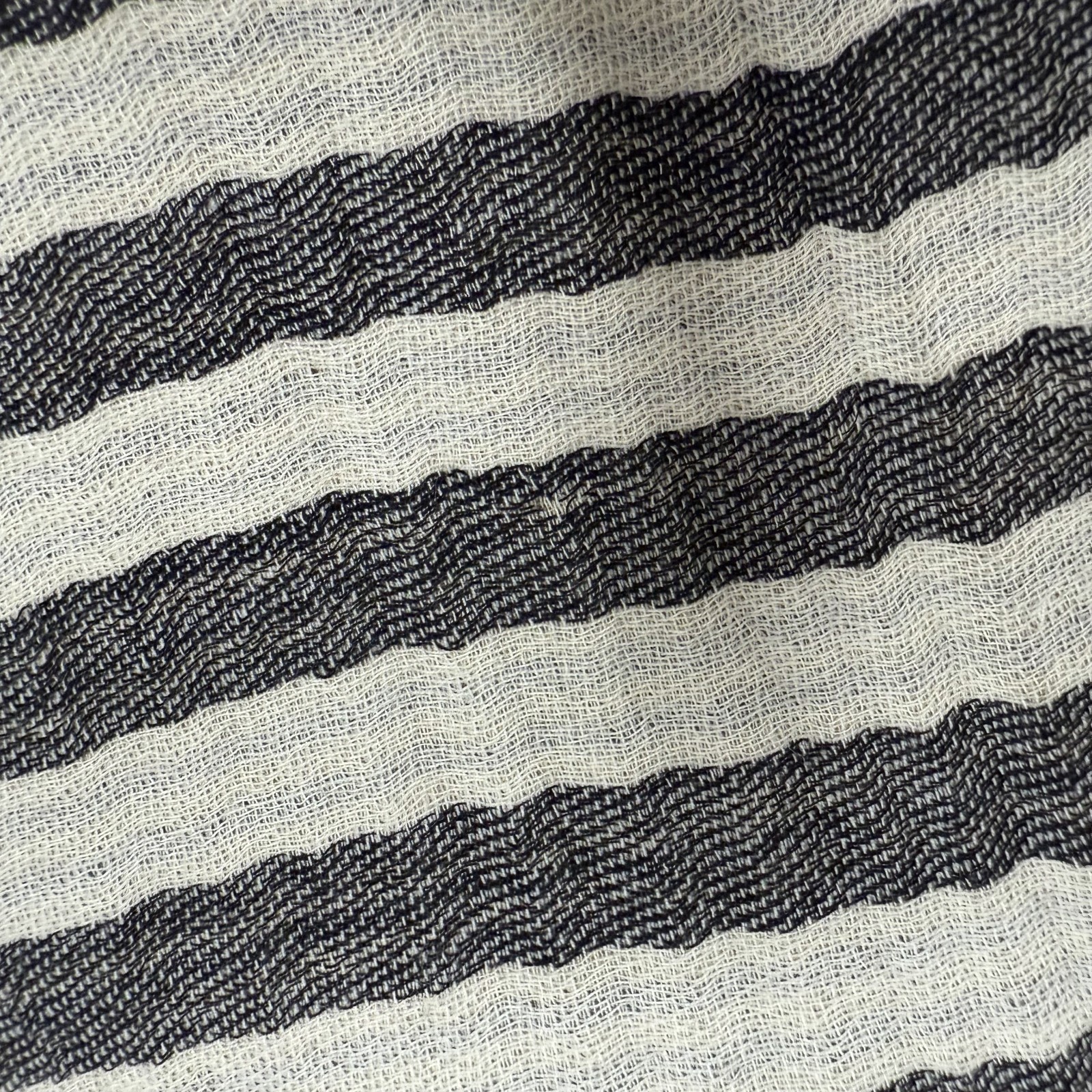 Tory Burch Striped Scarf Womens Black Multi Wool Fringe Edges One Size NWT thumbnail 8