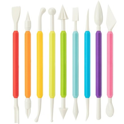UUSYCUN 9PCS Clay 7.2 inches (L) x 0.7 (W) x 2.7 (H), colorful 