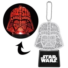 Star Wars Darth Vader Flash Keychain LED Light 7×9.5cm CR2032 Tested
