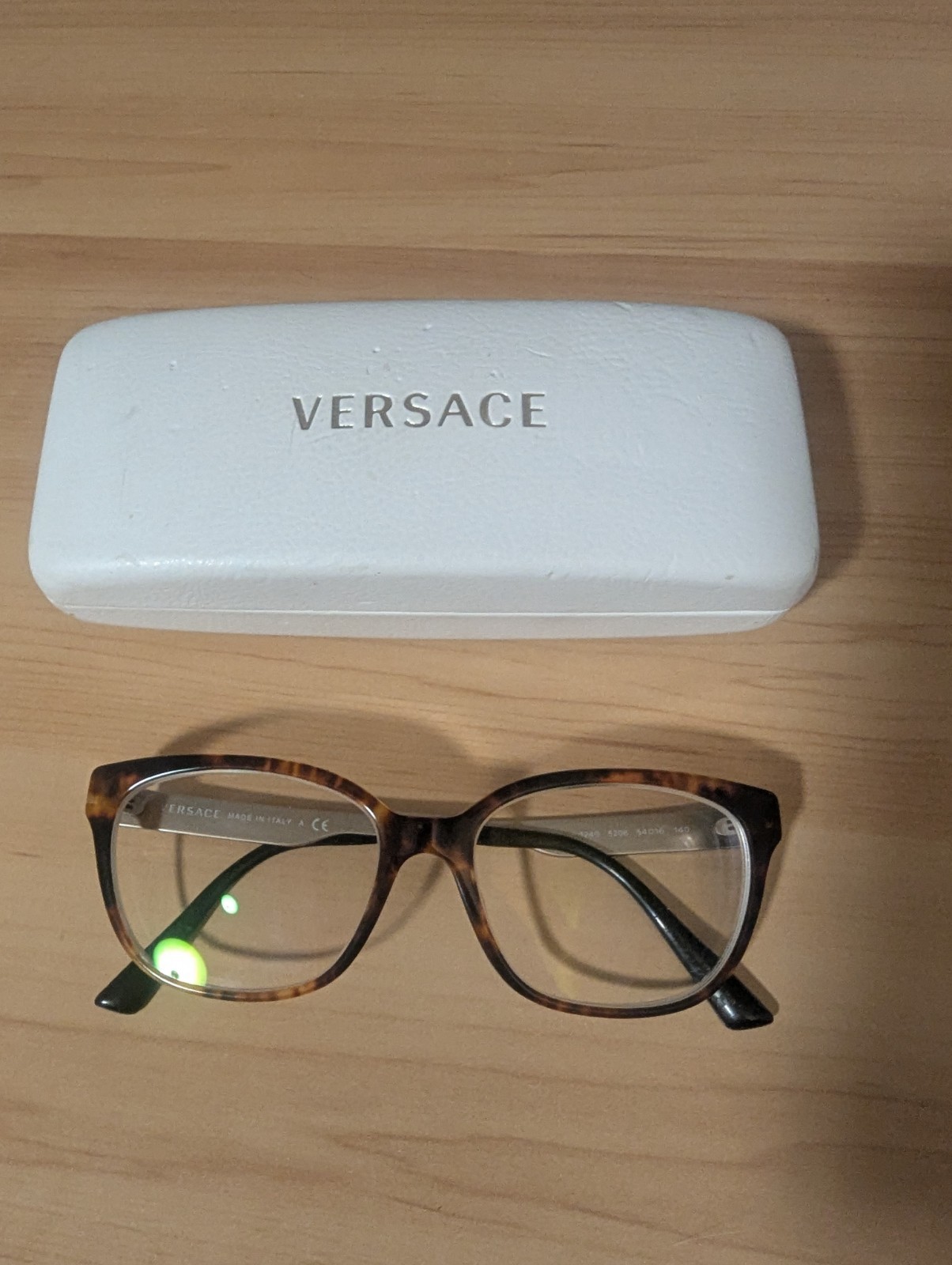 Versace VE 3240 Eyeglasses Frames Havana Gold Black 5208 Authentic 54 16 140
