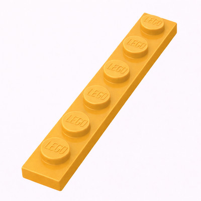 Lego 10 Stück Platte 1x6 in hellorange (bright light orange) 3666 Platten Neu