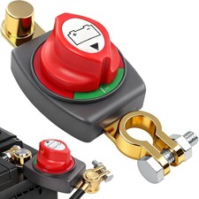 Battery Disconnect Top Post Kill Switch 12V-48V Heavy Duty Shut Off For Car RV