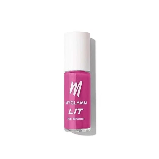 MyGlamm LIT Nail Enamel - Daily Glamm - Bold Digger (Neon Lilac Shade) | Chip Re