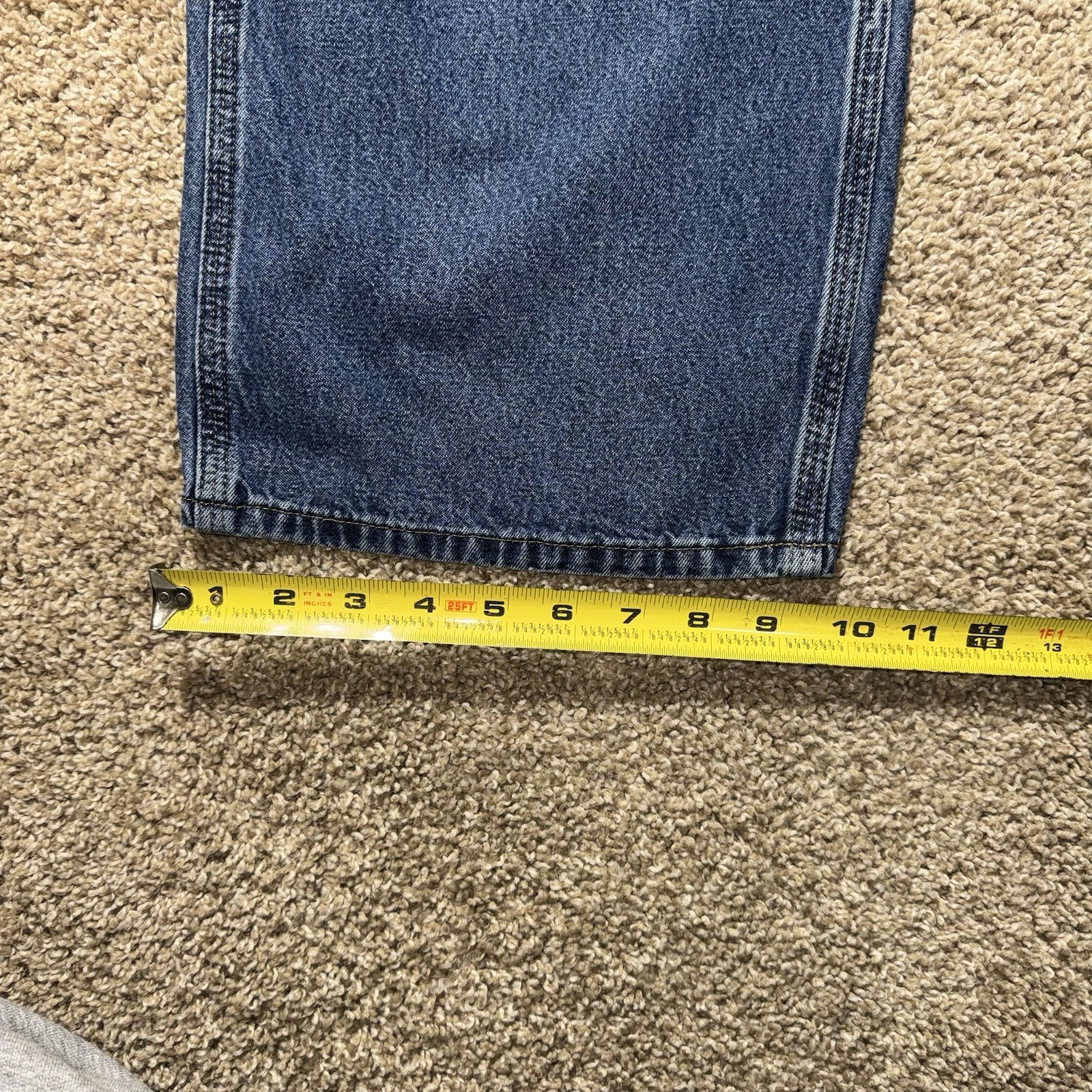 Carhartt Men's Work Pants B13 DPS Carpenter Denim Original Fit Blue 40x30 thumbnail 8