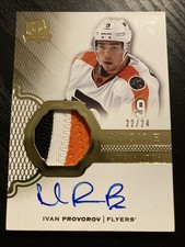 Ivan Provorov 2016-17 UD The Cup Gold Foil Rookie Patch Auto RPA /24 Flyers