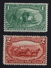 CKStamps: US Stamps Collection Scott#285 286 1c 2c Mint H OG