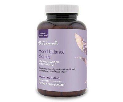 Dr. Fuhrman VEGAN MOOD BALANCE BIOTECT WITH SAFFRON, 5-HTP AND SAMe-SEALED