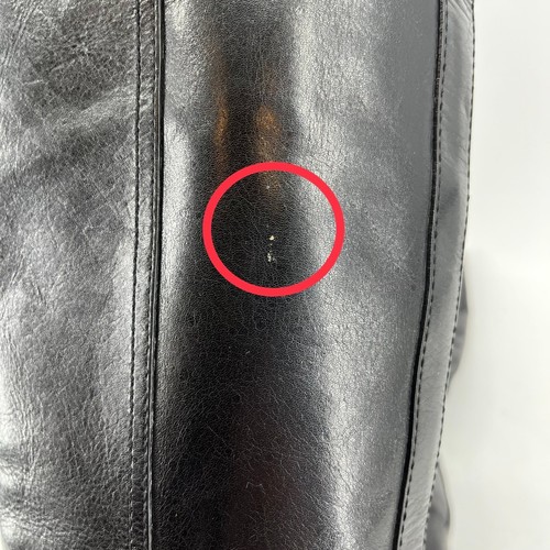 Tory Burch: tall black leather logo boots (5) - Picture 8 of 10