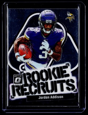 2023 Donruss Optic #14 Jordan Addison Rookie Recruits F43