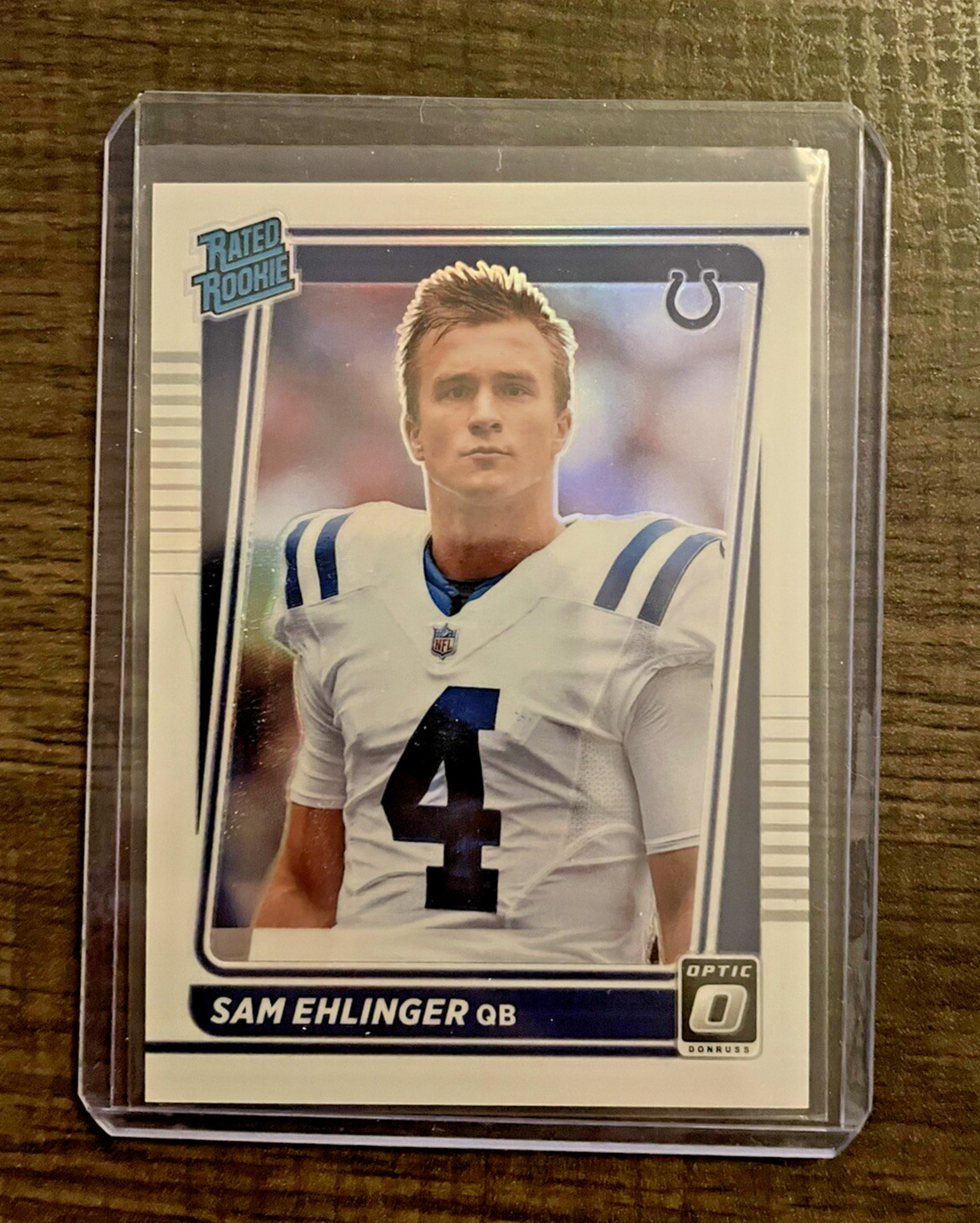 Sam Ehlinger SP VARIATION Silver Holo Prizm Rated Rookie 2021 Donruss Optic #246