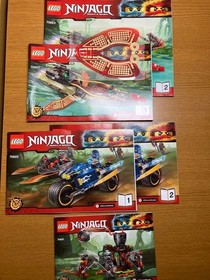 LEGO NINJAGO Hands of Time Lot 70621 70622 70623 Time Blade Sets w/ Manuals