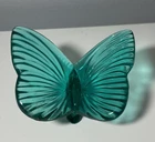 Vintage Waterford Crystal Butterfly Teal Blue
