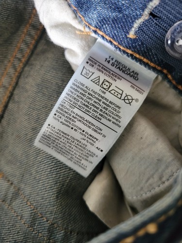 Old Navy Girls Famous Bootcut Medium Wash Adjustable Denim Jeans Size 14 NEW - Picture 8 of 8