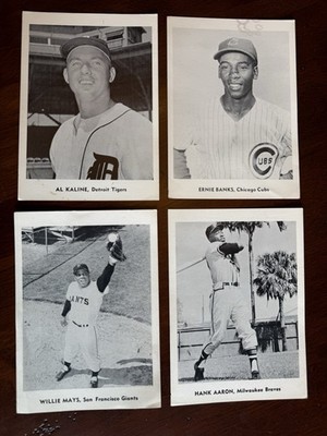 1958-1962 JAY PUBLISHING PHOTOS LOT OF 4 AARON MAYS BANKS KALINE