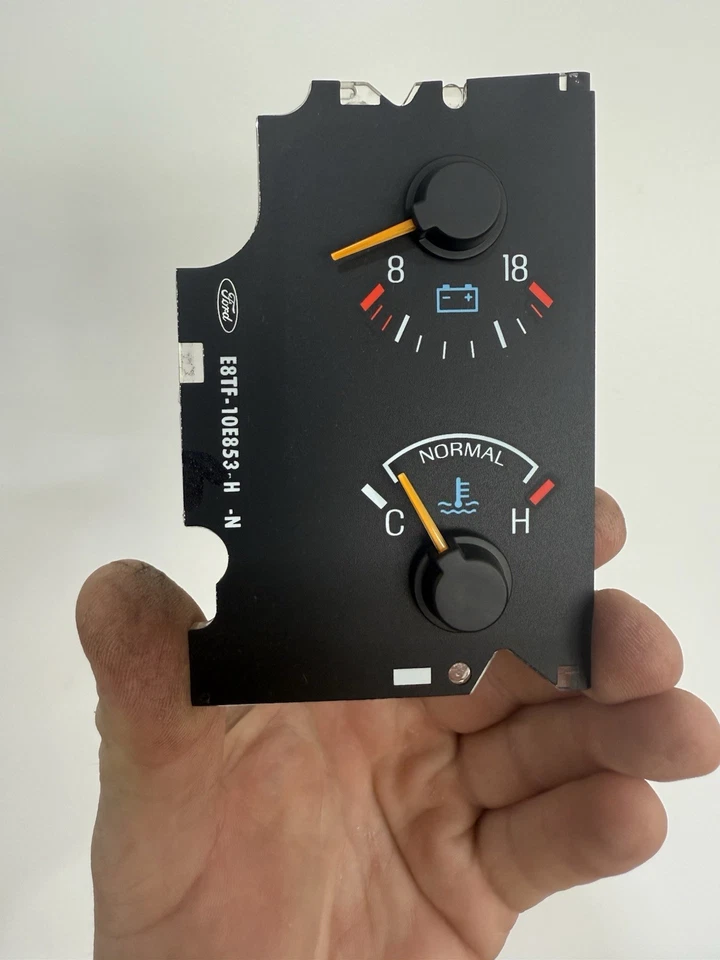 87-91 Ford F150 Bronco Truck Instrument Cluster Temp Temperature Battery Gauge - Image 2 of 4