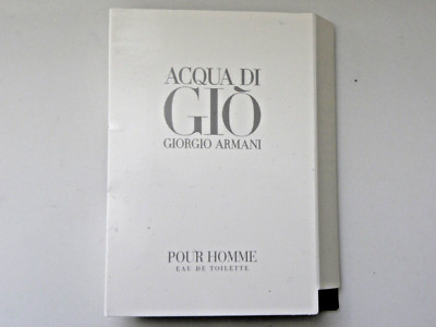 ** Giorgio Armani Acqua Di Gio Pour Homme Eau De Toilette Spray Sample 1.5ml 50%