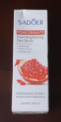 Sadoer Pomegranate Essence Fresh Brightening Face Serum 1.05fl Oz. New & Sealed