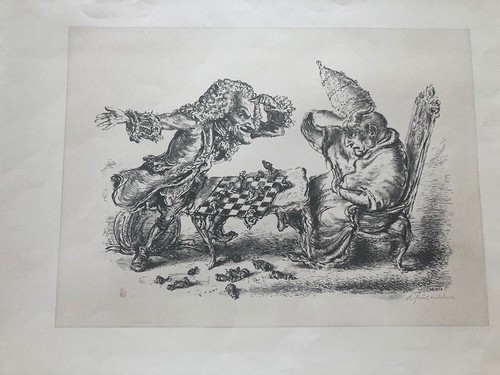 6 Lithographic Prints Of Andreas Paul Weber 1898-1980 - 第 11/12 張圖片