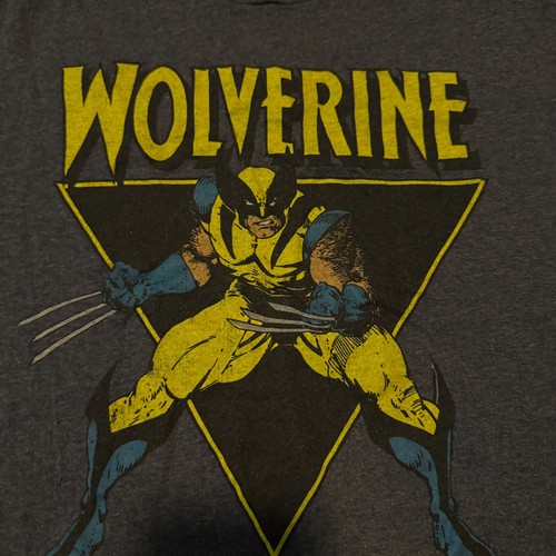 Camiseta WOLVERINE VINTAGE Marvel DISFRAZ AMARILLO AÑOS 90 Gris XL - Imagen 2 de 7