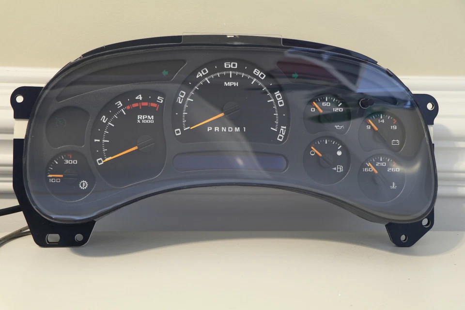 06-07 Chevy Silverado DIESEL REMAN BLUE LED Instrument Cluster 0 MILES - Image 3 of 3