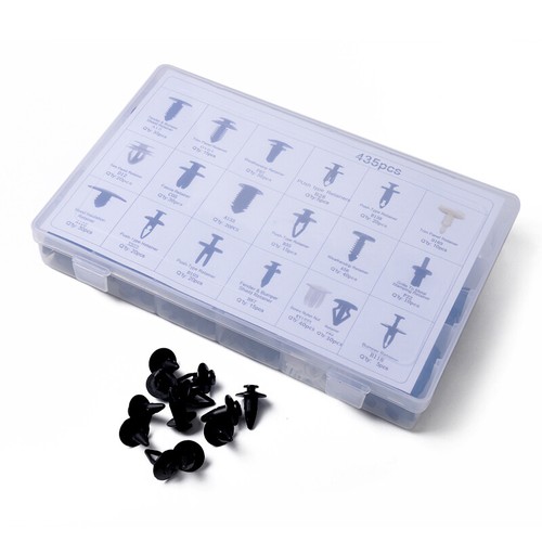 US 435PCS Car Door Panel Retainer Push Pin Trim Rivet Screw Clip Fastener w/Tool - Picture 6 of 12