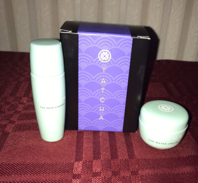 TATCHA The Deep Cleanse AND The Water Cream 2 Piece Travel-Sample Set NEW