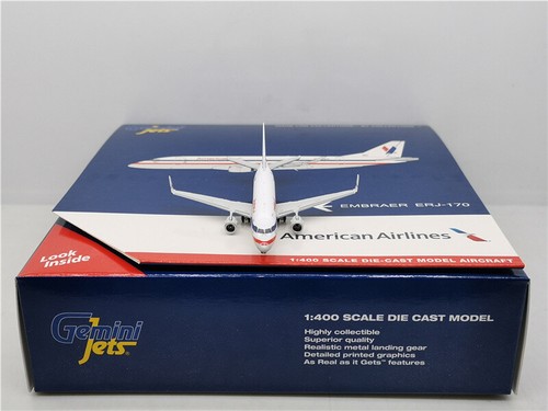 GeminiJets FOR American Eagle Airlines For EMBRAER ERJ-170 N760MQ 1/400 Model - Picture 5 of 8